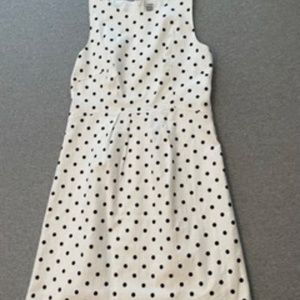 Fossil White and Black Polka Dot Dress